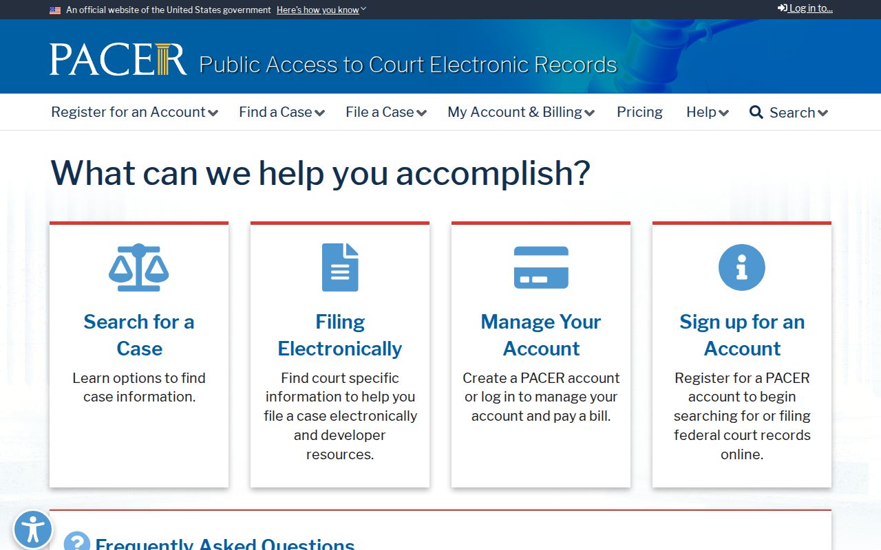 Douglas County federal criminal record access through PACER