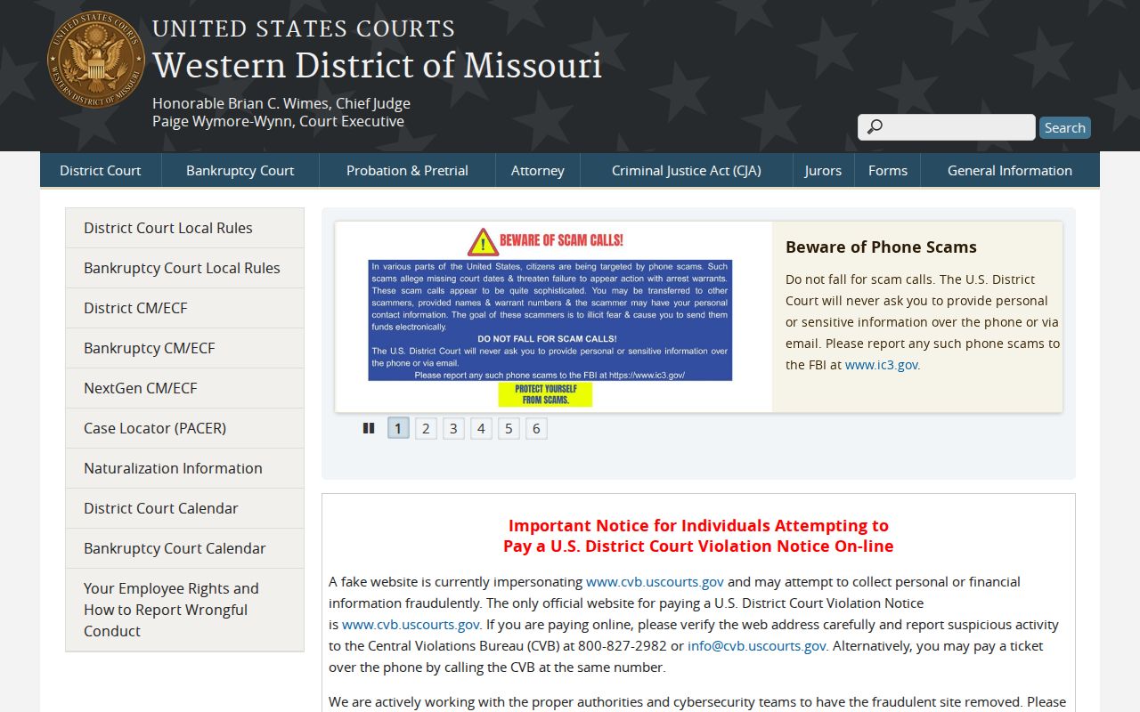 Douglas County criminal records at the Western District of Missouri